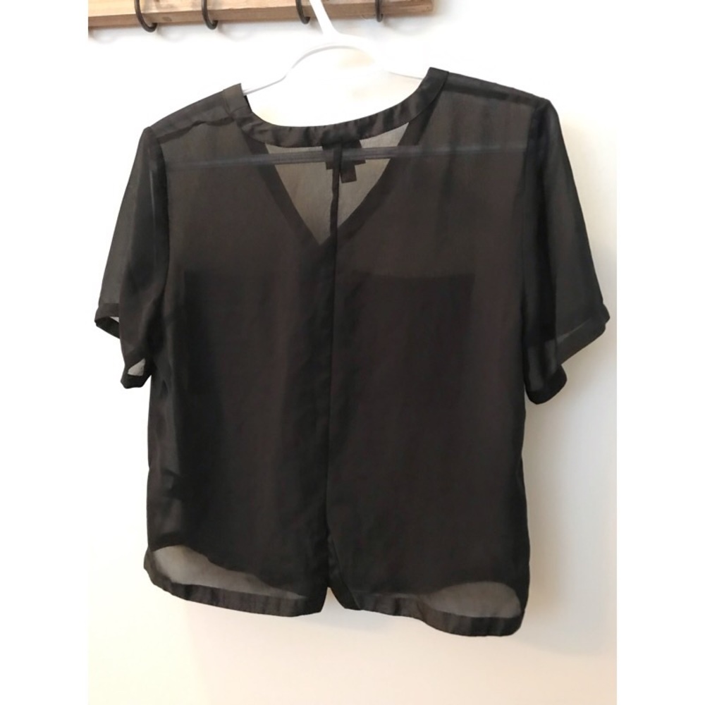 Sheer Black Crop Top ▪️